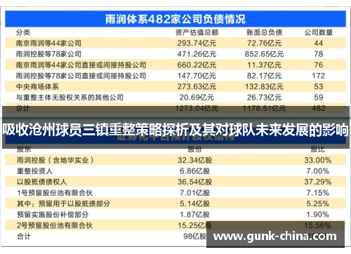 吸收沧州球员三镇重整策略探析及其对球队未来发展的影响