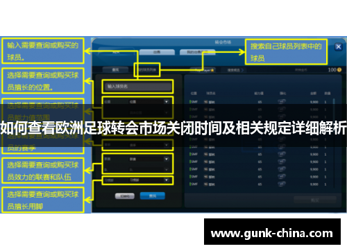 如何查看欧洲足球转会市场关闭时间及相关规定详细解析